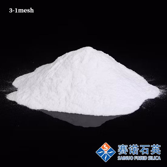 High Purity Sio2 99.95% 3-1mm Fused Silica Sand Grade a Sainuo Quartz Raw Materials